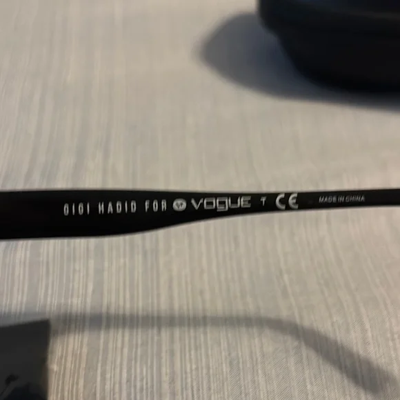 Vogue Black Frames with Rose-Tinted Lenses - Picture 3 of 5